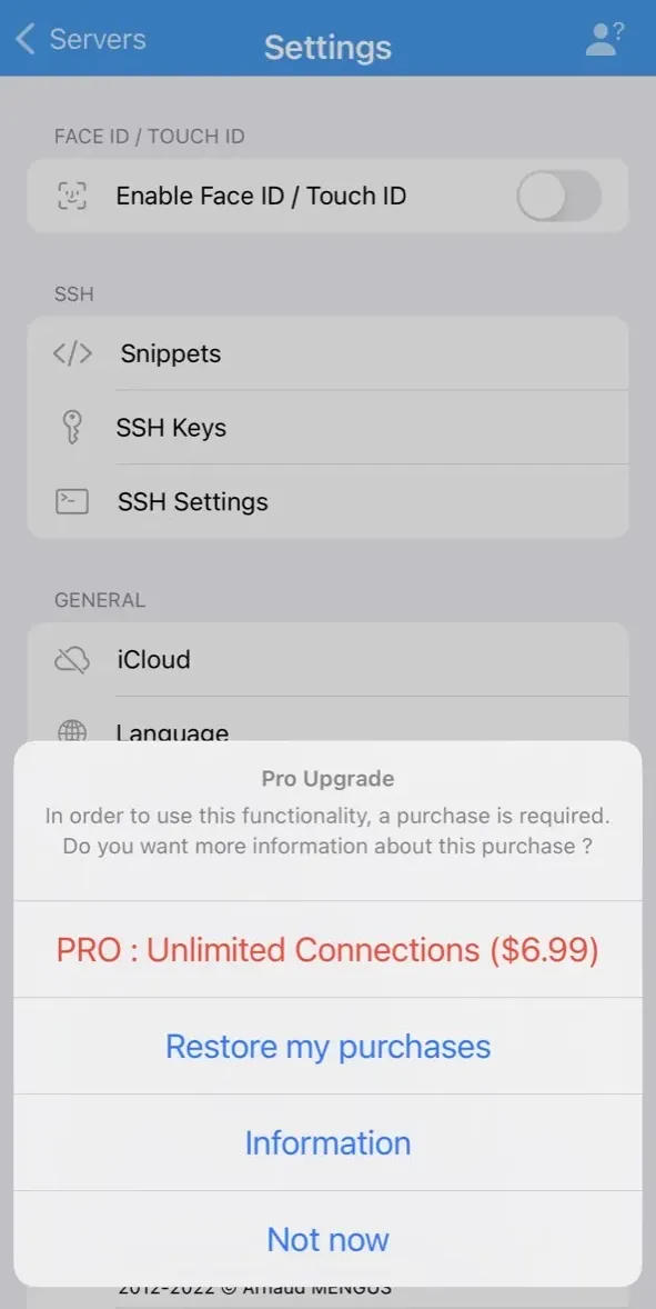 The paywall screen of the true app